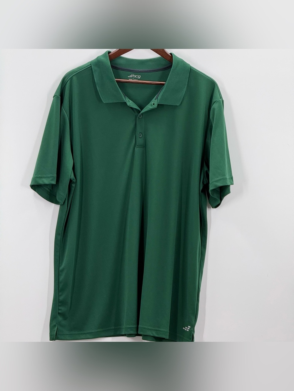 303 bcg Men's Dark Green Performance Polo